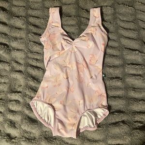 Luckyleo dance wear leotard, moon low back style with regular leg cut